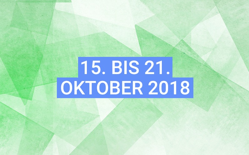 Dein Wochenhoroskop: 15. bis 21. Oktober 2018