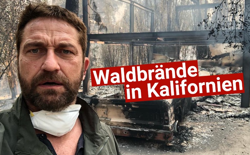 Nach Waldbrand: Gerard Butler zeigt verbranntes Haus