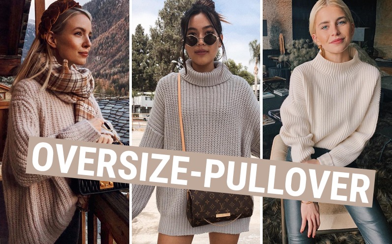 Asymmetrisch-Schulterfrei Mode Pullover Oversized Pullover 